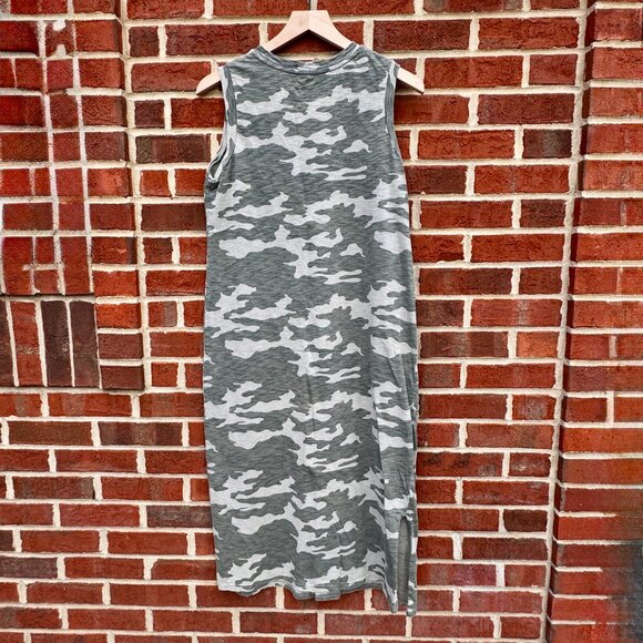 Universal Thread Maxi Dress Small Green Camo Print Sleeveless - Picture 3 of 9
